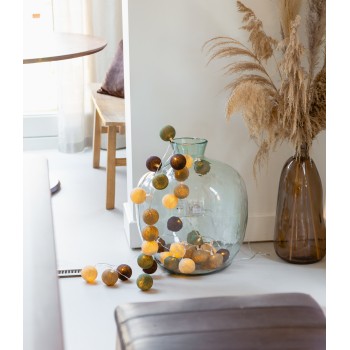 Тайська гірлянда з ниткових кульок Wanderlust 35 шт. від USB, 4 м