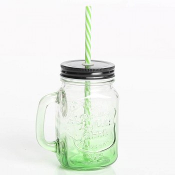 Набір із 4 скляних банок Mason Jar Colors