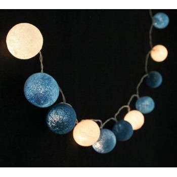 Гирлянда-ночник хлопковые фонарики CBL Ocean Blue 20 шт, 3.7 м