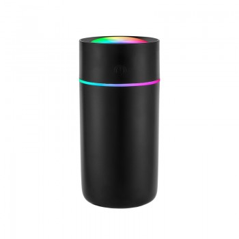 Міні USB зволожувач повітря для машини сак RGB 320мл, чорний