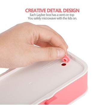 Ланч бокс Look Back Classic Розовый, 1200 мл