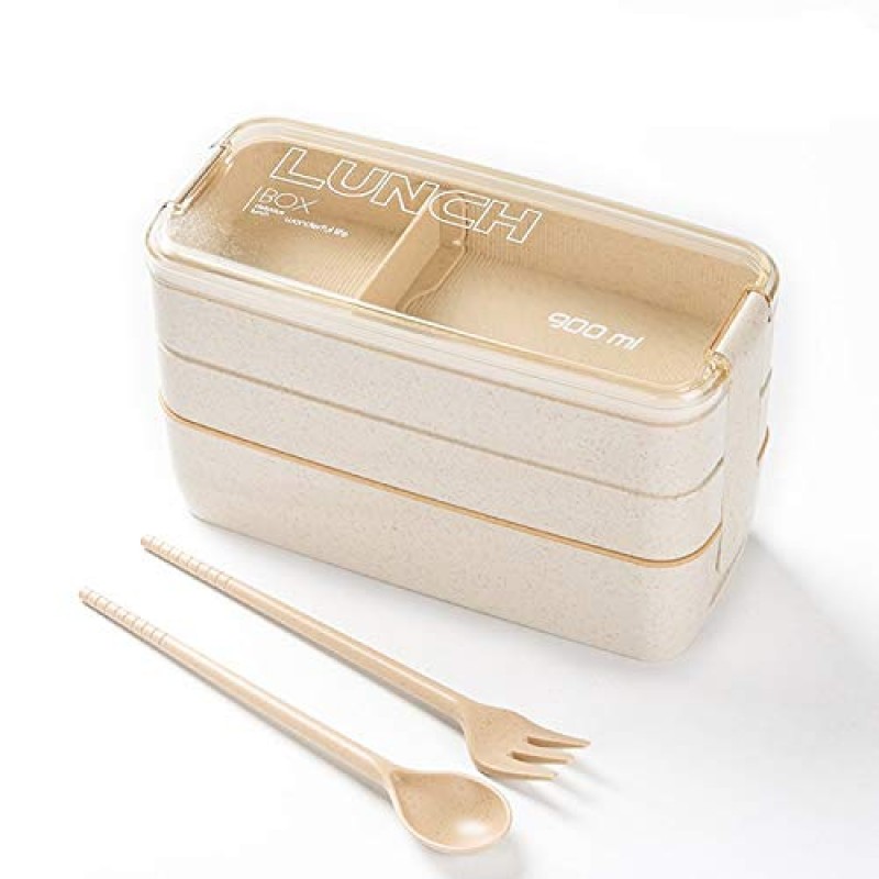 Еко ланч-бокс Lunch Box 900 ml, бежевий