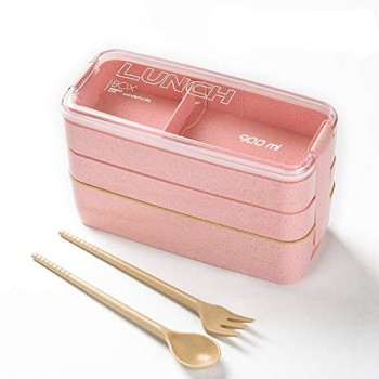 Еко ланч-бокс Lunch Box 900 мл, рожевий