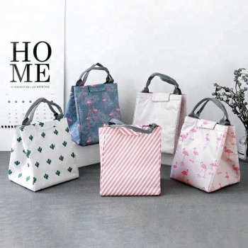 Сумка для ланчу (ланч бег) Фламінго, на липучці