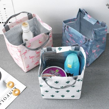 Сумка для ланчу (ланч бег) Фламінго, на липучці