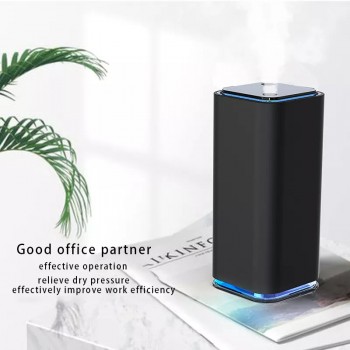 Прямокутний міні USB зволожувач повітря Nano 280мл, чорний