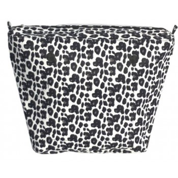 Джинсова підкладка для сумки classic, Леопард чорно-біла