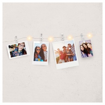 Гірлянда Прищіпки, 50 лампочок від батарейок Дріт