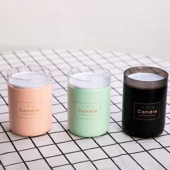 Стильный мини увлажнитель воздуха, аромадиффузер, Свеча, 280мл, черный