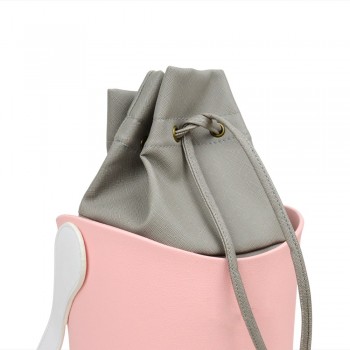 Якісна ПВХ підкладка на зав'язках для сумки O Basket, чорна