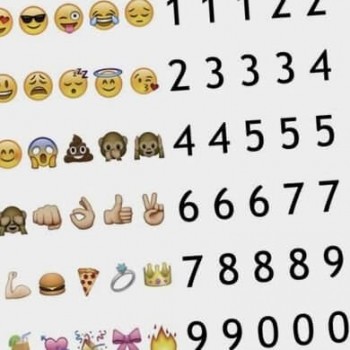 Набор эмоджи Emotions и символов для лайтбоксов, 80 шт