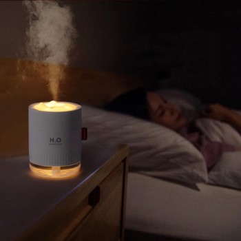 Аккумуляторный увлажнитель воздуха H2O 2000мАч, 450мл, белый