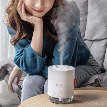 Аккумуляторный увлажнитель воздуха H2O 2000мАч, 450мл, белый