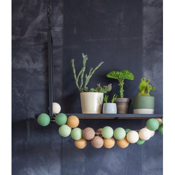 Тайська гірлянда, бавовняні кульки CBL Forest 20 шт. від батарейок, 2.5 м