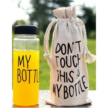 Чорна пляшечка My Bottle" з мішечком