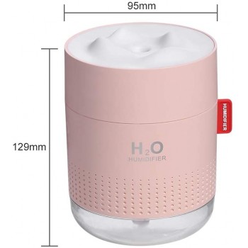 Ультразвуковой увлажнитель воздуха H2O Humidifier 500мл, розовый