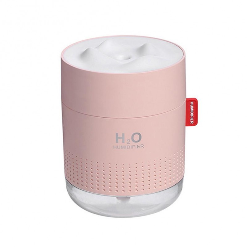 Ультразвуковой увлажнитель воздуха H2O Humidifier 500мл, розовый