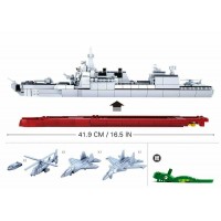 Конструктор SLUBAN M38-B0700 военный корабль,1:450, 42см, 618дет