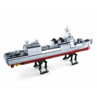 Конструктор SLUBAN M38-B0700 військовий корабель, 1:450, 42см, 618дет