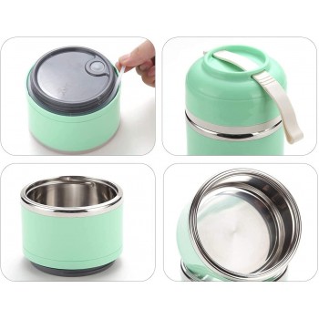 Комплект термос для їжі Fresh 1650мл з приладами і термосумкою, салатовий