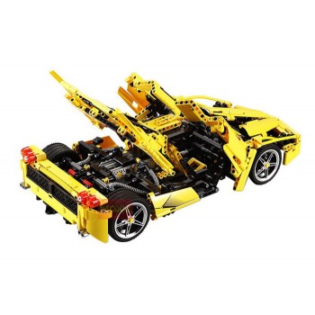 Конструктор 3382B Гоночный автомобиль Enzo Ferrari Желтый, 1367 дет