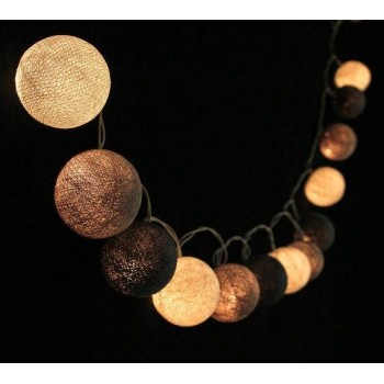 Гірлянда тайська CBL Кавова 20 кульок, 2.5 м