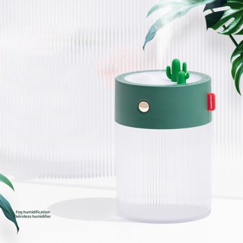 Аккумуляторный увлажнитель воздуха Cactus Oasis, 650мл, 2000мАч зелёный