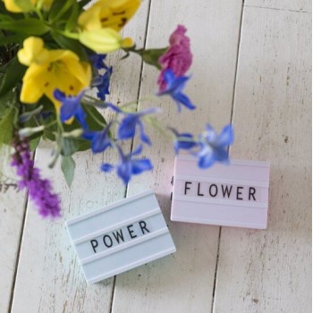 Ментоловый Лайтбокс А6. Lightbox 80 букв