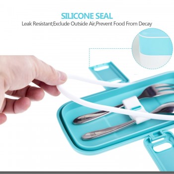  Ланч-бокс Look Back Classic Голубой, 1200 мл