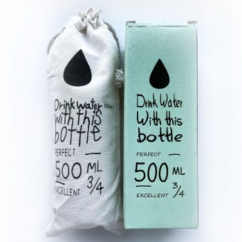  Комплект термо ланч бокс Eco-Metal и бутылка для воды Nice с чехлом, бежевый