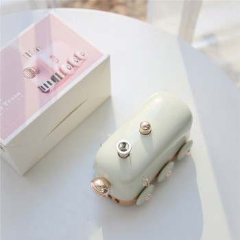 Мини увлажнитель воздуха с подсветкой, Паровоз, 300мл, бирюзовый