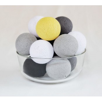 Гірлянда тайські ліхтарики CBL Smoky Yellow 35 кульок від USB, 4 м