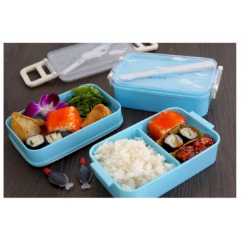 Ланч-бокс Fruit, рожевий, 2 шари, 850 мл