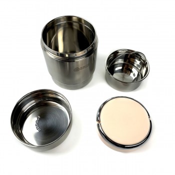 Термос для їжі/супу металевий, 1л Vacuum - рожевий