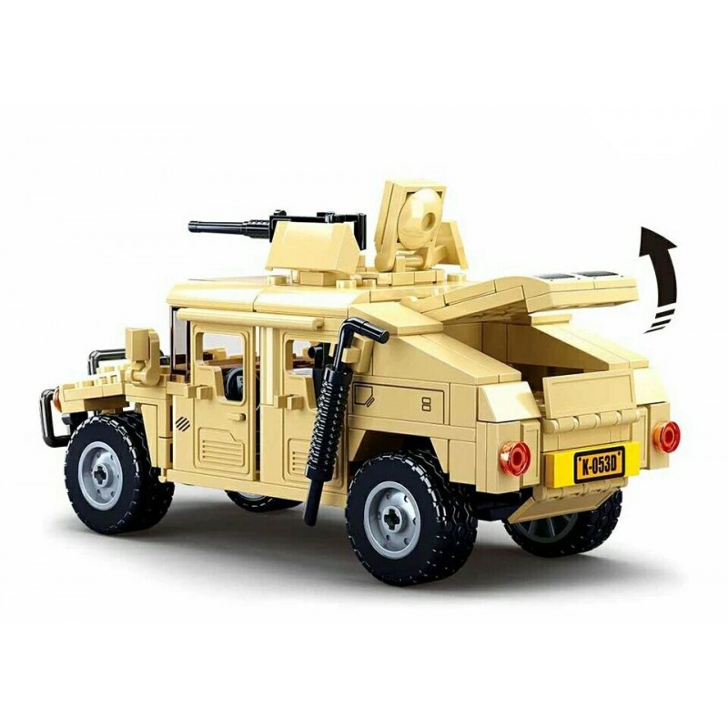 Конструктор Армия Sluban M38-B0837 военный Hummer, 265 деталей