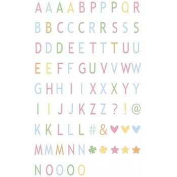 Набор пастельных букв Pastel для лайтбоксов, 80 шт