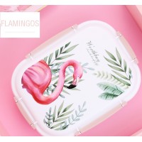 Качественный металлический ланч бокс Flamingo, 800 мл