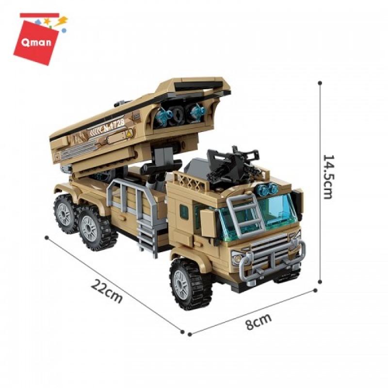 Конструктор для хлопчика Qman 1728 Ракетниця, 409 деталей