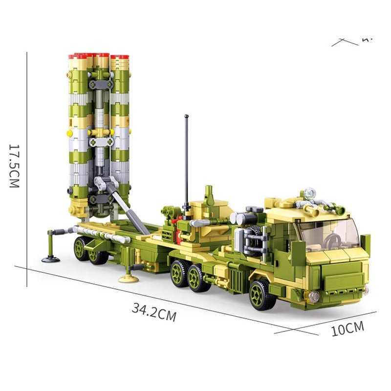 Конструктор Sluban M38-B0782 Зенитный комплекс С-400 6в1, 713 дет