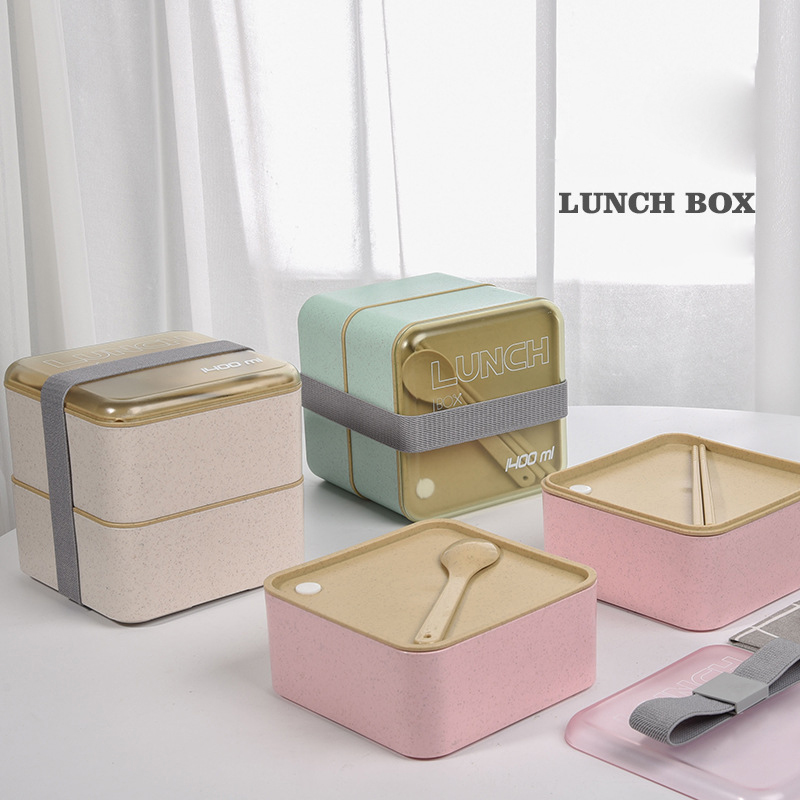 Ланч-бокс з еко матеріалу Lunch Box 1400 ml, бірюзовий