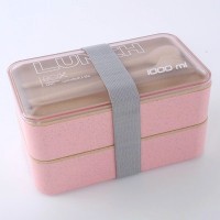 Ланч-бокс з пшеничного волокна Lunch Box 1000 ml, рожевий