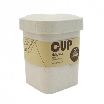 Эко ланч-бокс супница Cup  550 мл, бежевый