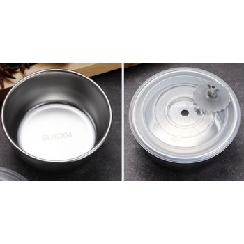 Ланч бокс с металлической основой на 4 отделения Ration, 1.5л - черный