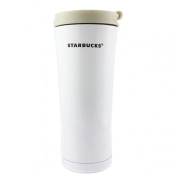 Термочашка с логотипом Starbucks, Белая, 500 мл
