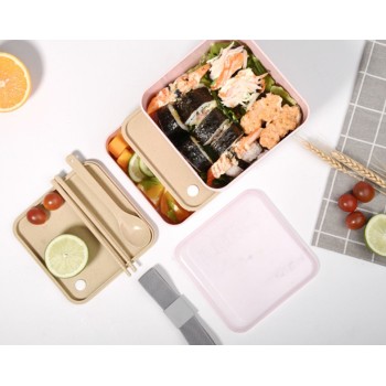 Ланч-бокс из эко материала Lunch Box 1400 ml, розовый