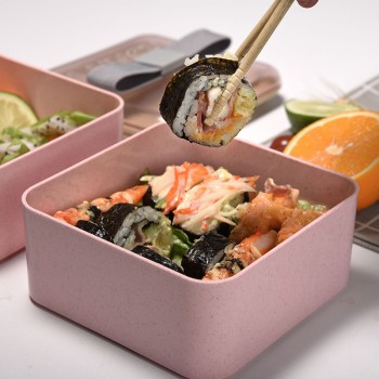 Ланч-бокс из эко материала Lunch Box 1400 ml, розовый