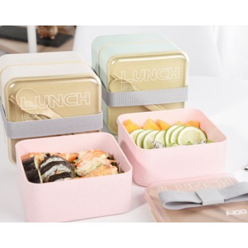 Ланч-бокс из эко материала Lunch Box 1400 ml, розовый