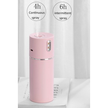 Мини увлажнитель воздуха, аккумуляторный Comfort 200 мл, 1200мАч, розовый