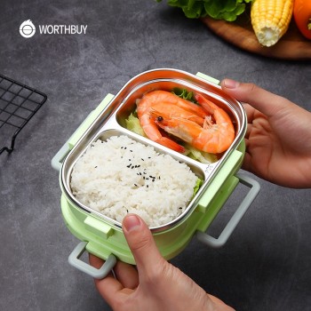 Детский термо ланч бокс Enjoy 700мл, салатовый