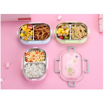 Детский термо ланч бокс Enjoy 700мл, голубой